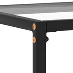 vidaXL Table console Transparent 100x35x75 cm Verre trempé