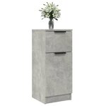 vidaXL Buffet Gris béton 30x30x70 cm Bois d'ingénierie