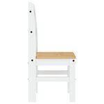 vidaXL Chaises à manger lot de 2 blanc 40x46x99 cm bois massif de pin