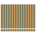 vidaXL Toile de rechange pour store banne Vert et jaune 300 x 250 cm