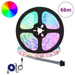 vidaXL Bande LED 12 Pièces Noir et Transparent 5500 mm