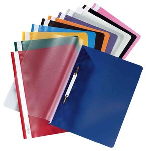 Lot de 10 chemise à lamelle format A4 Polypro Marron HERLITZ