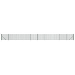 vidaXL Clôture en treillis métallique et piquet d'ancrage vert 1 6x25m