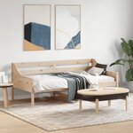 vidaXL Lit de jour sans matelas 90x190 cm bois de pin massif