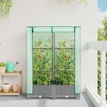 vidaXL Jardinière surélevée avec housse aspect rotin 80x40x123 cm