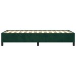 vidaXL Cadre de lit sans matelas vert foncé 100x200 cm velours
