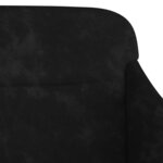 Banc banquette noir 110 x 76 x 80 cm velours 02_0010580