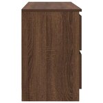 vidaXL Meuble TV chêne marron 100x35x54 cm bois d'ingénierie