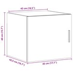 vidaXL Armoire murale chêne sonoma 45x42 5x40 cm bois d'ingénierie