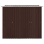 vidaXL Abri de stockage pour jardin Marron 257x205x178 cm Acier