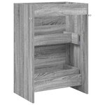 vidaXL Meuble sous lavabo de salle de bain Sonoma gris