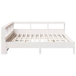 vidaXL Lit bibliothèque sans matelas blanc 180x200 cm bois pin massif
