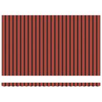 vidaXL Auvent Rétractable orange et marron 500 × 300 cm Tissu  Métal