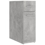 vidaXL Armoire d'apothicaire Gris béton 20x45 5x60 cm Bois ingénierie