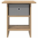 vidaXL Table de chevet 2 Pièces Chêne artisanal 41 x 40 x 45 cm
