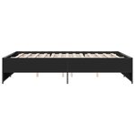 vidaXL Cadre de lit sans matelas noir 150x200 cm