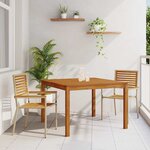 vidaXL Ensemble de salle à manger pour jardin 3 Pièces Beige Poly rotin