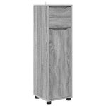 vidaXL Cabinet de salle de bain Gris Sonoma 30 5 x 30 x 101 cm
