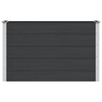 vidaXL Jardinière surélevée Noir 150 x 50 x 91 cm WPC et Aluminium