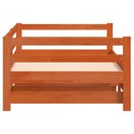 vidaXL Lit de jour et lit gigogne sans matelas 90x200 cm bois massif