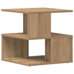Table d'appoint vidaXL en chêne 40x40x40 cm en bois d'ingénierie
