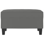 vidaXL Repose-pied Gris foncé 70x55x41 cm Tissu microfibre