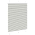 vidaXL Store plissé gris clair 105x100cm largeur du tissu 104 4cm