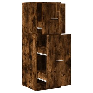 vidaXL Armoire d'apothicaire chêne fumé 40x41x118 cm bois d'ingénierie