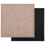 vidaXL Dalles de tapis de sol 20 Pièces 5 m² 50x50 cm Beige