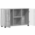 vidaXL Buffet avec étagère FLORIN Gris Sonoma 88 5 x 30 5 x 55 5 cm