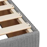 vidaXL Cadre de lit sans matelas gris clair 120x200 cm tissu