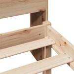 vidaXL Lit bibliothèque sans matelas 75x190 cm bois de pin massif