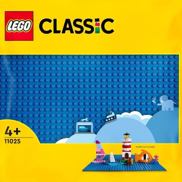 Lego 11025 classic la plaque de construction bleue 32x32  socle de base pour construction  assemblage et exposition