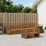 vidaXL Ensemble de canapés d'extérieur 7 pc