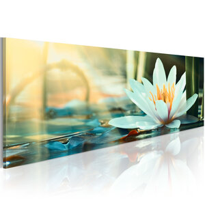 Tableau - the lake of lotus l x h en cm 135x45