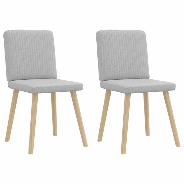 vidaXL Chaises à manger lot de 2 gris nuage tissu