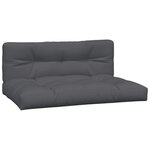 vidaXL Canapés centraux palette de jardin 2Pièces et coussins bois acacia
