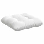 vidaXL Coussins de siège 4 Pièces Blanc 45 x 45 x 12 cm tissu