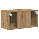 vidaXL Meuble TV Marron 60 x 30 x 30 cm Bois d'ingénierie