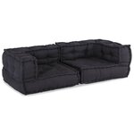 vidaXL Pouf modulaire anthracite 140x70x36 tissu