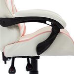 vidaXL Fauteuil de jeux vidéo Rose Similicuir