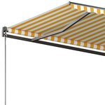 vidaXL Auvent automatique sur pied 300x250 cm Jaune/Blanc