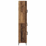 vidaXL Haut Armoire Bois Ancien 69 5 x 34 x 180 cm Bois d'ingénierie