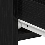 vidaXL Cabinet de chevet avec tiroir Chêne noir 40 x 35 x 62 5 cm