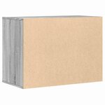 vidaXL Commode d'angle sonoma gris 80x41x58 cm bois d'ingénierie