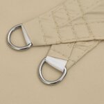 vidaXL Voile de parasol tissu oxford triangulaire 4 5x4 5x4 5 m beige