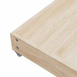 vidaXL Tiroirs de lit 2 Pièces noir bois d'ingénierie et velours