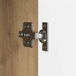 vidaXL Meuble TV Chêne artisanal 99 x 34 5 x 50 cm Bois d'ingénierie