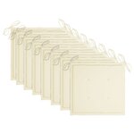 vidaXL Chaises de jardin lot de 8 avec coussins Bois de teck massif