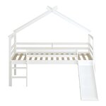 Lit River cabane toboggan blanc